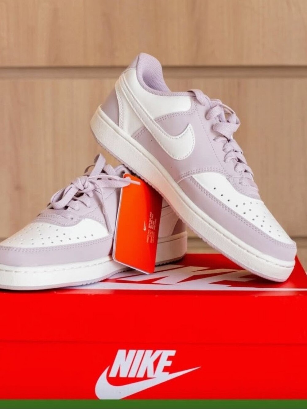 NIB Nike Court Vision Next Nature Low Platinum Violet/Sail  US Women 6
